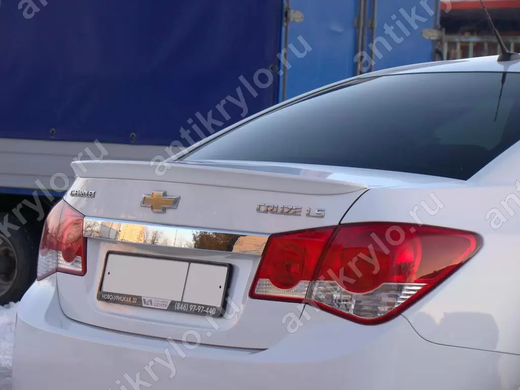 Лип-Спойлер Chevrolet Cruze (2008-2014) (Шевроле Круз) купить с доставкой  по России