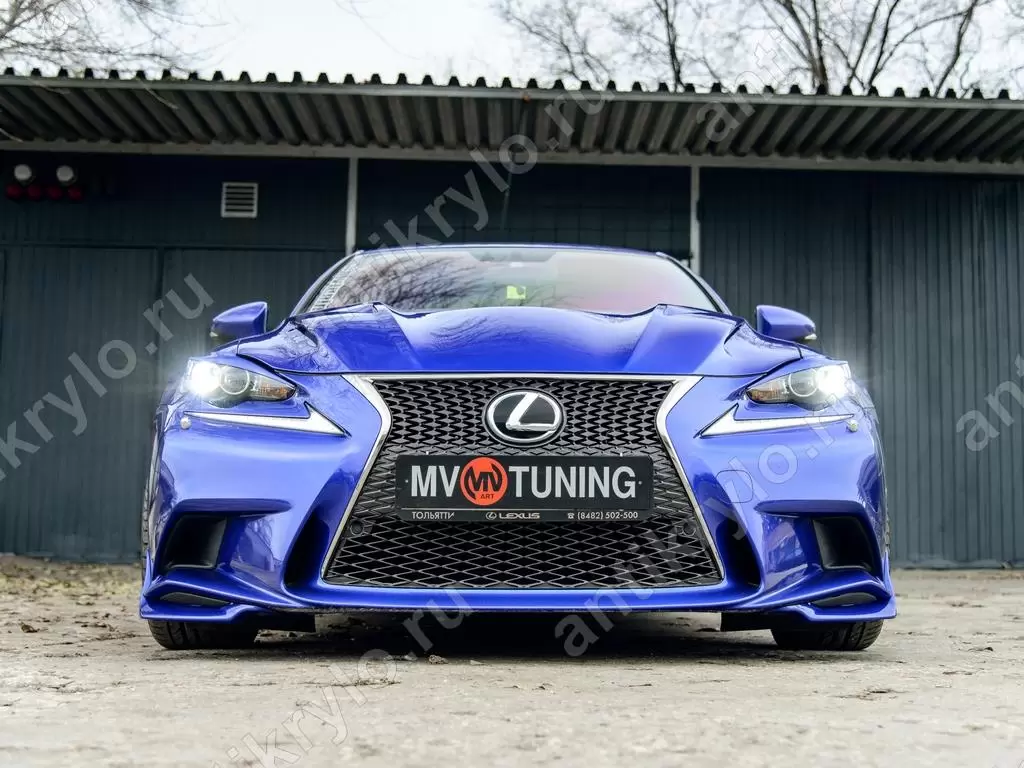 Клыки переднего бампера F-Sport Lexus IS 3(III) (2013-2016) (Лексус ис)  купить с доставкой по России