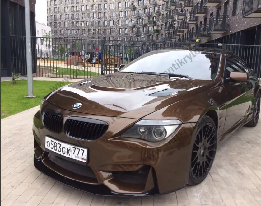 BMW e63 желтая