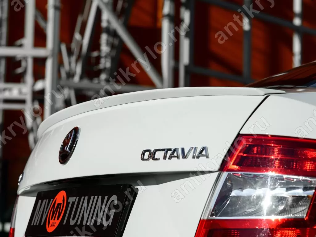 Лип спойлер Skoda Octavia III A7 (2013 - н.в.) (шкода октавия 3 А7) купить  с доставкой по России