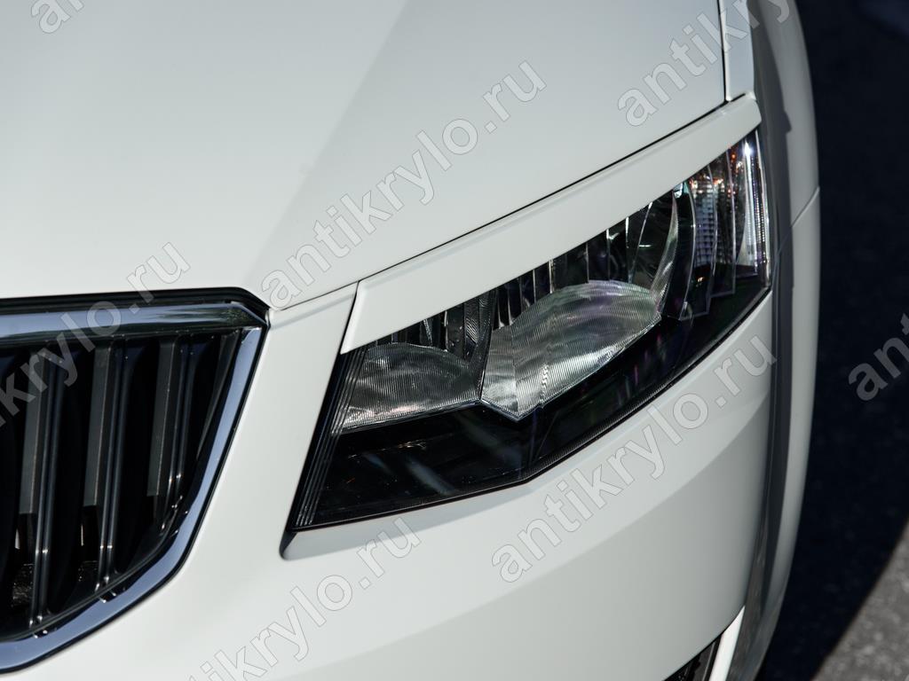 реснички на фары skoda octavia iii a7 (2013-2016) resnichki-na-fary-skoda-octavia-iii-a7-2013-2016