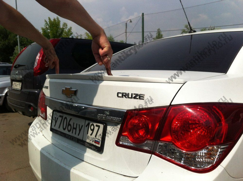 спойлер бампера chevrolet cruze