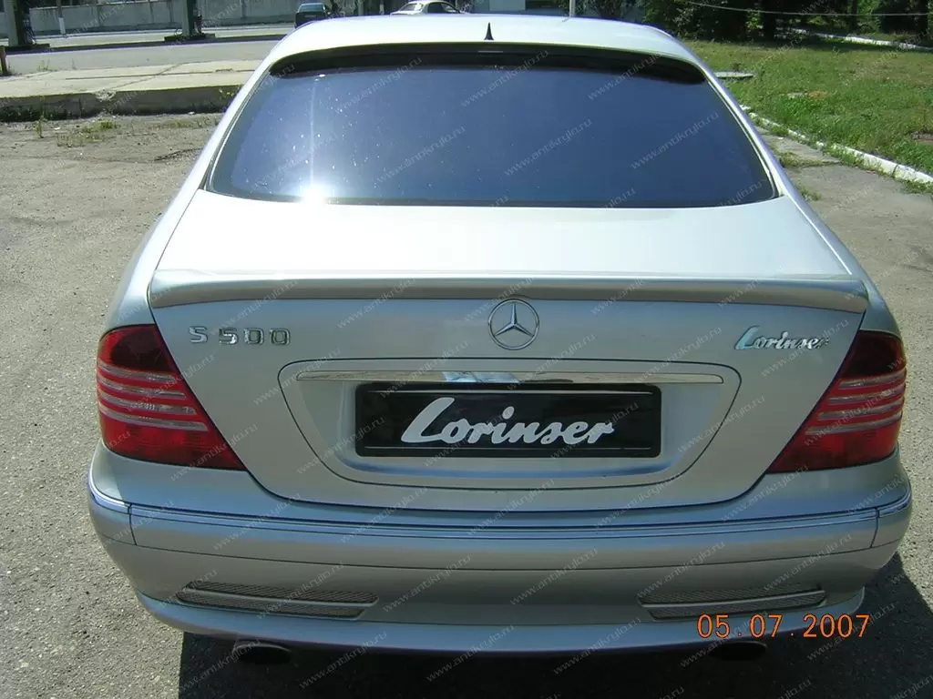 Спойлер багажника LORINSER F01 на Mercedes S W220 (Мерседес бенц с класс  в220) купить с доставкой по России