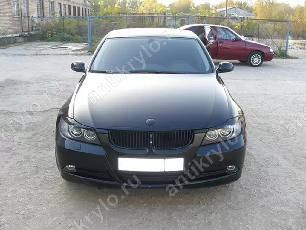 Реснички на фары BMW 3 E90 (2005-2012) (Бмв 3 е90) купить с доставкой по  России