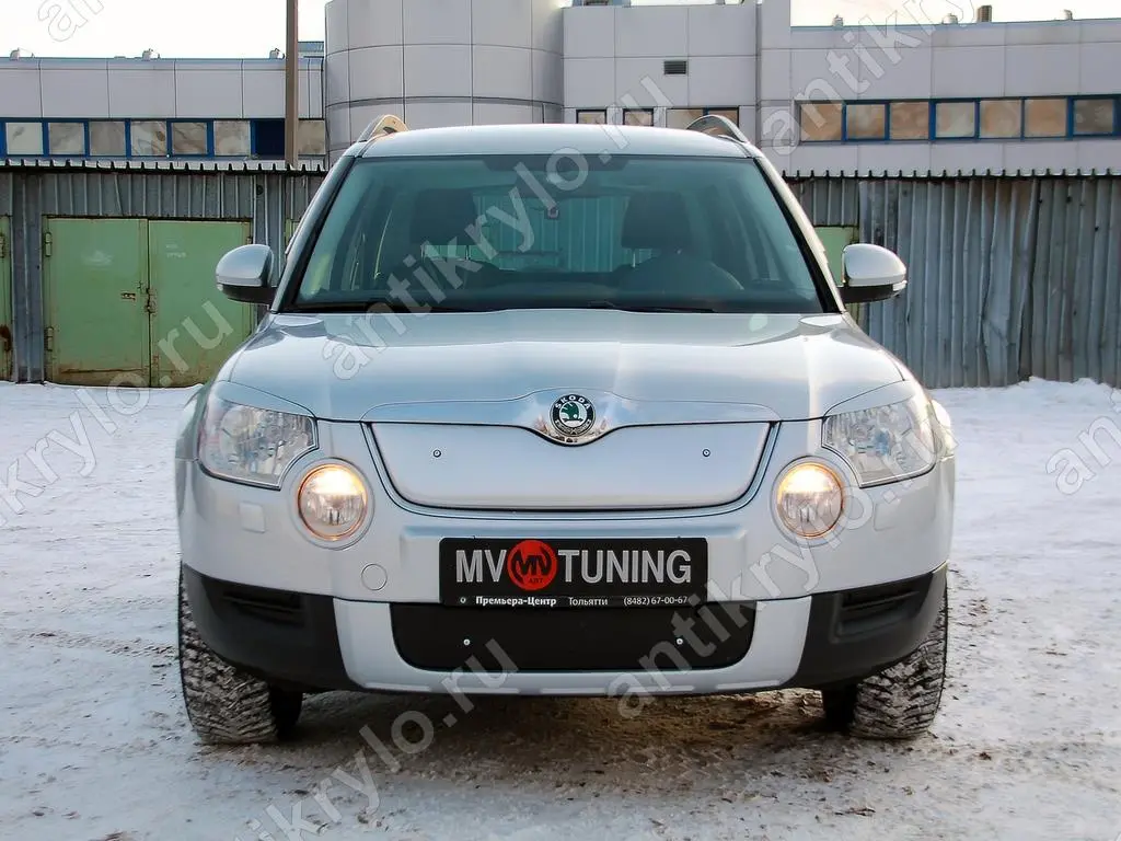 Комплект зимних экранов Skoda Yeti (2009-2012) под покраску (шкода йети)  купить с доставкой по России