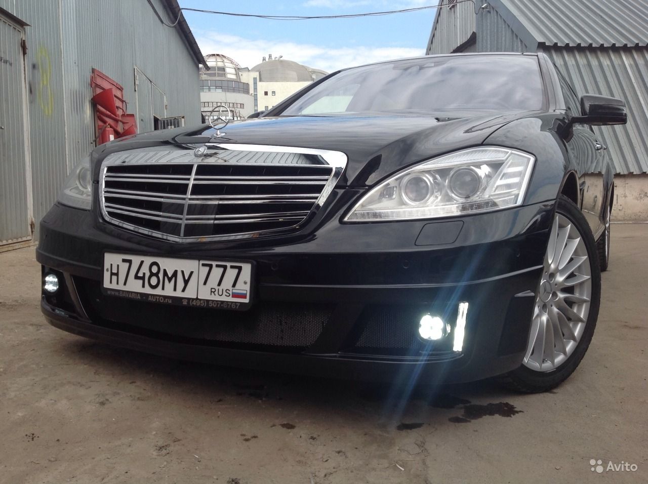 Накладки на бампер Mercedes Benz S class W221 (Мерседес бенц с класс в221).  Юбка бампера. Диффузор бампера. Сплиттер бампера купить с доставкой по  России