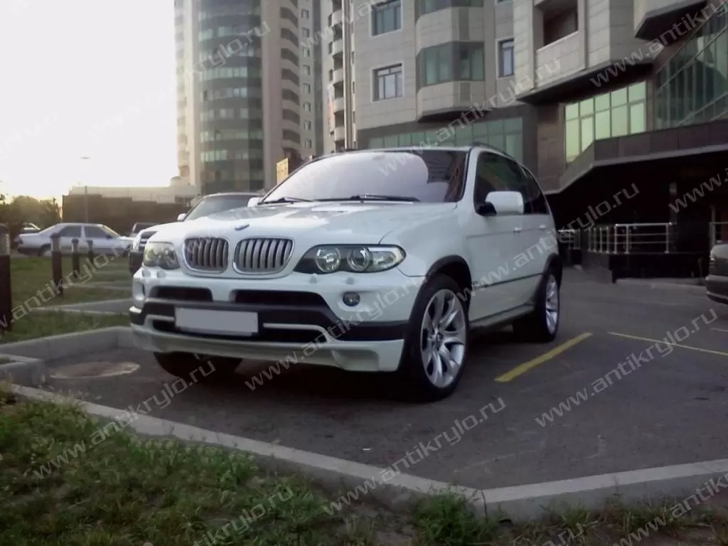 Накладка на передний бампер для BMW X5 E53 рест (Бмв х5 е53) купить с  доставкой по России